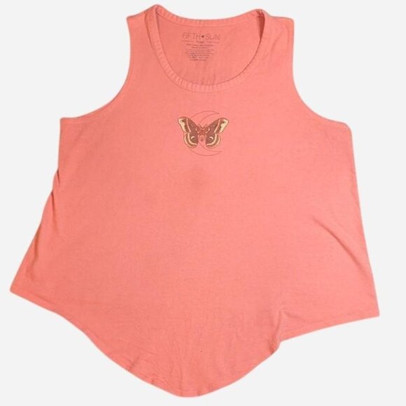 Fifth Sun Women's Pink and Orange Vest - Picture 1 of 6